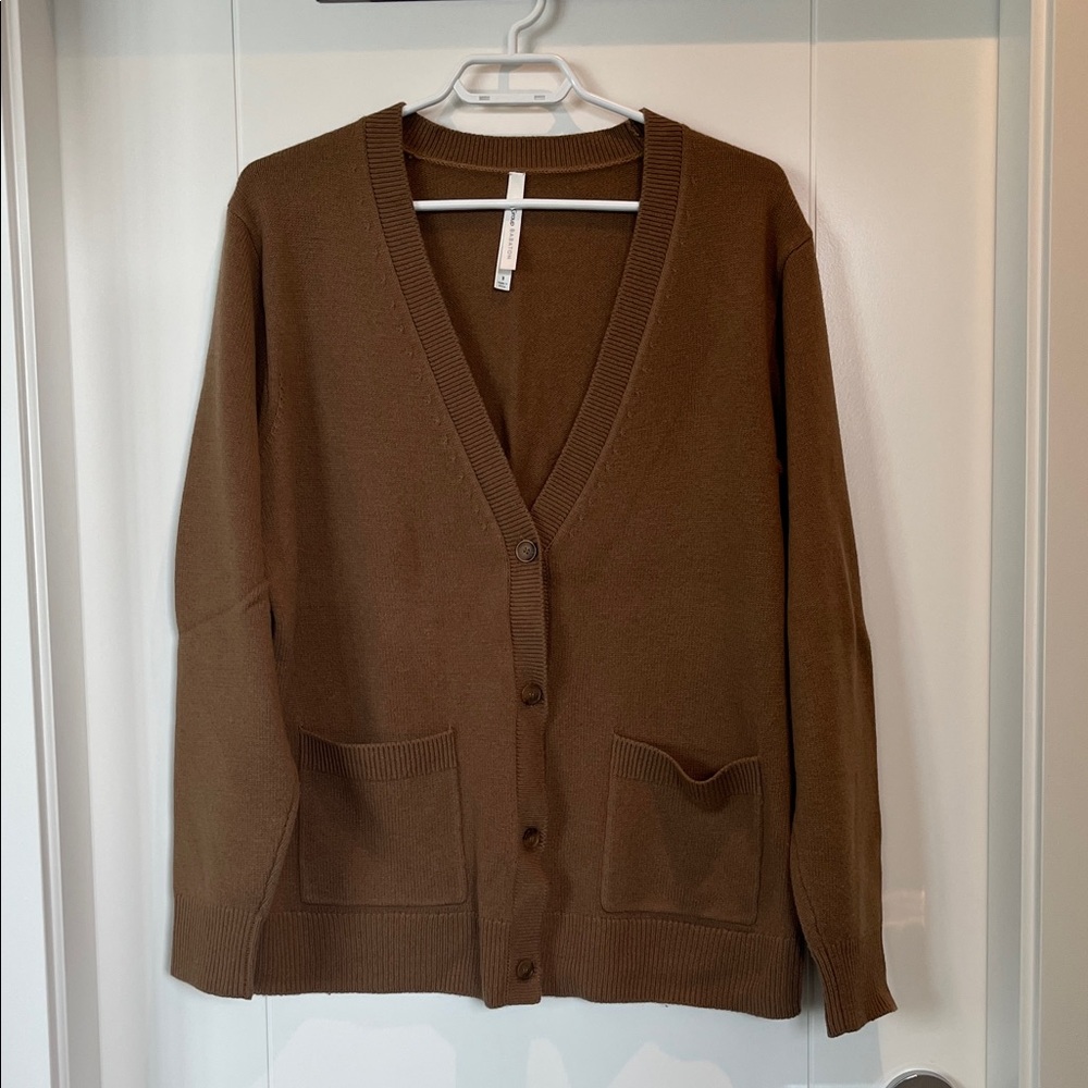 The Group by Babaton Camel Knit Cardigan